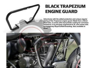 Royal Enfield "Nuevo Clásico 350 REBORN" Trapecio Negro "Guarda del Motor" - Imagen 1 de 6