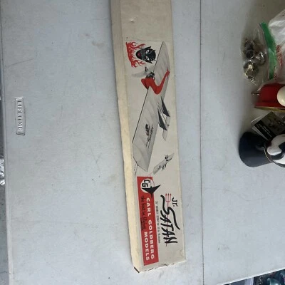 Vintage Carl Goldberg JR Satan  Combat Stunt 29" CL Model Airplane Kit - Image 1 of 4