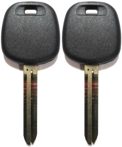 2 NEW TOYOTA REPLACEMENT UNCUT TRANSPONDER "4D67" CHIPPED IGNITION/DOOR KEY - Picture 1 of 1