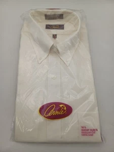 Sears Best - Arnie Ivory SS Dress Shirt - Vintage 80s NOS  Size 16.5 Regular Cut - Picture 1 of 3