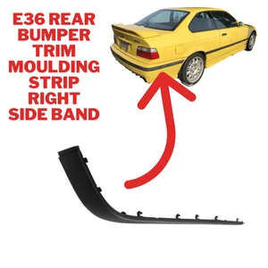 Fits BMW E36 Rear Bumper Right Moulding Band 1990–1999 OEM Ref:51128135488 - Foto 1 di 3