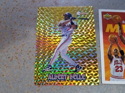 Albert Belle Cleveland Guardians 1994 PACIFIC GOLD PRISM OVERSIZE RARE ODD WOW - Image 1 of 2