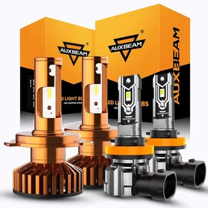 For Toyota Highlander 2008 2009 2010 AUXBEAM LED Headlight Fog Light White Amber - Picture 1 of 17