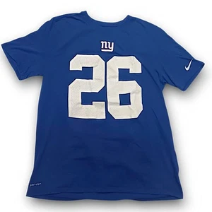 Nike Dri-Fit NFL Saquon Barkley #26 Jersey T-Shirt Men’s XL Blue New York Giants - Picture 1 of 8