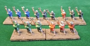 15mm Medieval Metal Figures With Axes × 15 Well Painted And Based - Picture 1 of 10