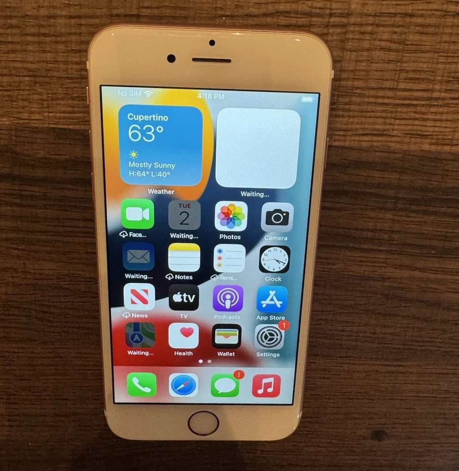 Apple iPhone 6s A1688 16 GB Oro Rosa T-mobile solo Muy Bueno Sujetador: 100 % Foto 1 de 4