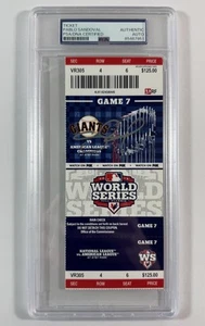 PABLO SANDOVAL FIRMADO AUTOGRAFIADO 2012 SERIE MUNDIAL JUEGO 7 BOLETO GIGANTES PSA/DNA - Imagen 1 de 2