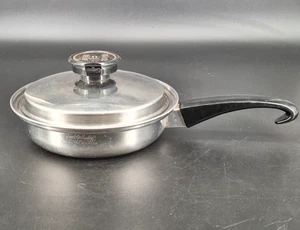 Seal O Matic 1 1/2 qt Utility Skillet saute pan Lid Thermium stainless 8.75" - Picture 1 of 11