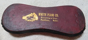 Vintage WHITE PIANO CO. WERBUNG Fusselbürste Promo Geschenk Fairbury, Nebr. - Bild 1 von 5