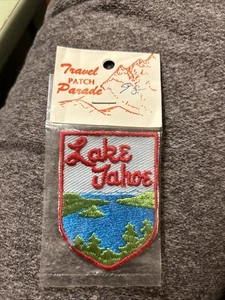 Parche vintage Lake Tahoe (por Travel Patch Parade) nuevo en paquete - Imagen 1 de 2