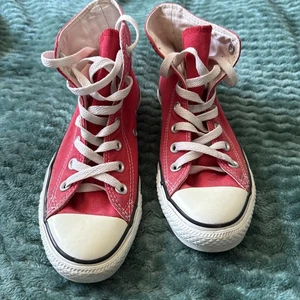 Converse Chuck Taylor All Star High Top Sneaker Unisex Damen 4 Rot 00’s - Bild 1 von 8