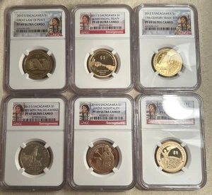 2010-2015 S Sacagawea $1 NGC PF 69 Ultra Cameo - 6 Coin Set - Picture 1 of 11