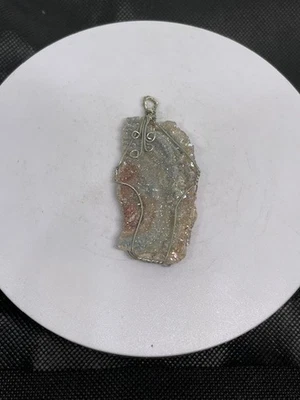 Друз проволока обернутый подвеска - камень - продажи воскресенье 11/30 до понедельника только #1 - Изображение 1 из 4