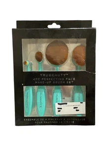Tru Beauty 4 PC Perfecting Face Make-Up Brush Set Seafoam - Picture 1 of 1