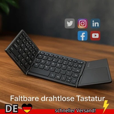 MagicFold 2025 - Ultraleichte faltbare Bluetooth-Tastatur - Bild 1 von 4