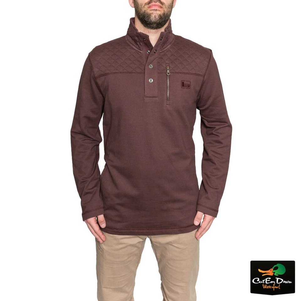 NEW BANDED CASUAL GEAR HONEYBRAKE PULLOVER - B1010019 - FOUR BUTTON FRONT - Image 1 of 1