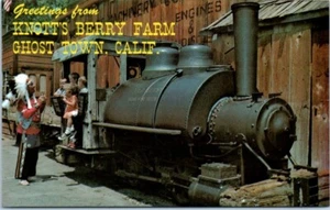 Motor de tren minero "OLD BETSY" KNOTT'S BERRY FARM California CA - Postal - Imagen 1 de 2