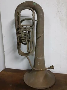 Vecchio Antico Strumento Musicale Flicorno da Collezione - Foto 1 di 12