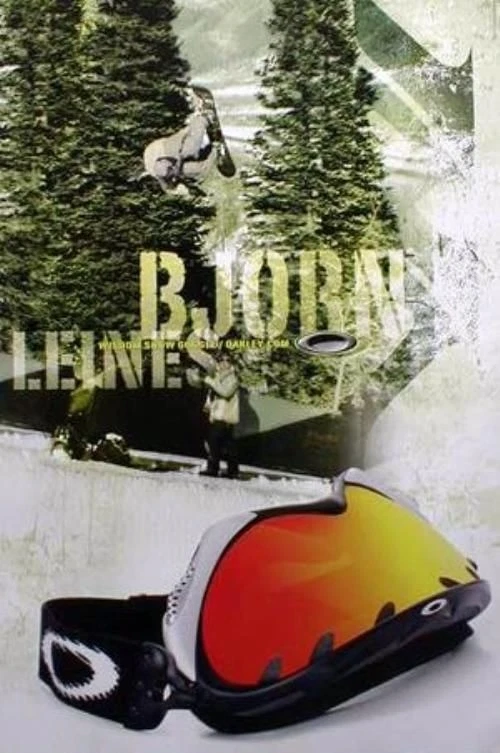 OAKLEY 2002 BJORN LEINES snowboard promo poster Vintage Flawless NEW old stock