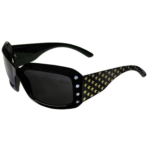 New Orleans Saints Sunglasses (Designer w/Rhinestones) Licensed NFL Football Cover