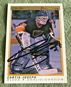 CURTIS JOSEPH RC AUTO OPC O PEE CHEE ROOKIE #51 PREMIER 1990 - Picture 1 of 2