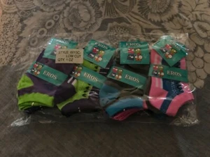 Toddler Kids socks low cut 12 pair fun colors size 4-6 for 2 to 5 yr olds NIP  - Picture 1 of 6