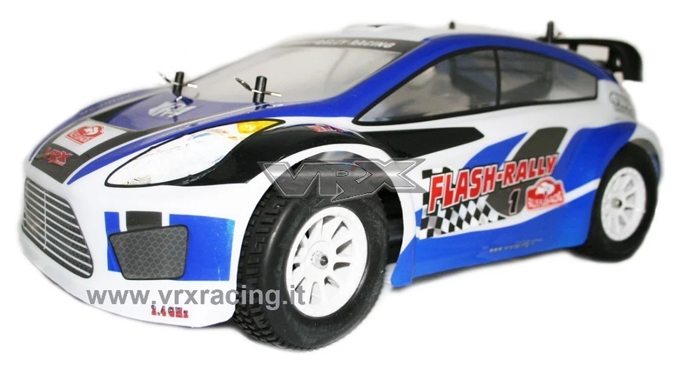 R0159 Carrozzeria flash rally blu 1:10 verniciata e completa di adesivi VRX 1pz - Immagine 1 di 1