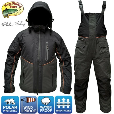 Traje térmico polar FLADEN - traje térmico de invierno traje de pesca al aire libre chaqueta + pantalones - Imagen 1 de 4