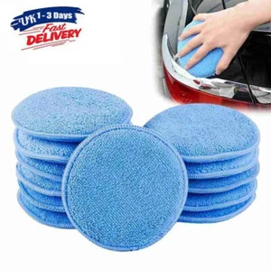 10Pcs Car Microfiber Polishing Pads Wax Applicator Foam Sponge Cleaning Buffer - Picture 1 of 11