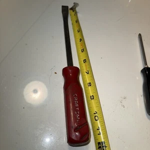 Craftsman 11.5" Standard Pry Bar, Made In USA No. 43275 Red Handle Vintage - Picture 1 of 4
