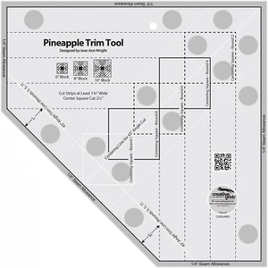 US Seller Creative Grids Ruler Pineapple Trim Tool for 6, 8, 10in Blocks CGRJAW3 - Picture 1 of 1