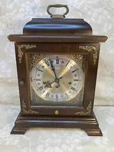 Hamilton Soporte Estante Reloj Llave Viento Westminster Campanas Funciona Golpe y Campanas! - Imagen 1 de 12