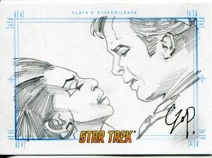 Star Trek Portfolio Prints Archive Exclusive Sketch Card  Plato's Stepc..By Czop