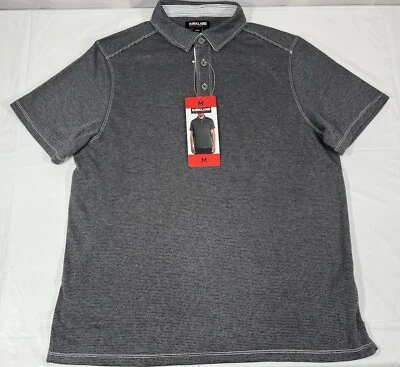 Kirkland Signature Polo Shirt, Soft Tencel Fabric, Gray, Men's Size Medium, NEW - Image 1 of 4