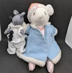 American Girl Angelina Ballerina and Gray Mouse Pink Dress Blue Coat Hat - Picture 1 of 5