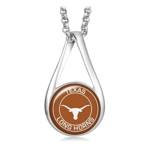 Texas Longhorns Womens Sterling Silver Necklace University Gift D28 Cover