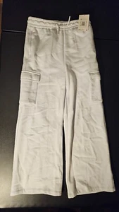 Jordan Y2K Big Kid's Fleece Cargo Pants Girls Youth L Football Gray Sweatpants - Picture 1 of 7