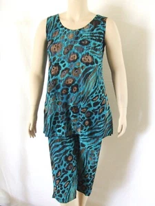 Reise Strick Capri Set, A-Linie Tank, Neu, Jostar Stretchy Bügelfrei Poly/Span 444 - Bild 1 von 1