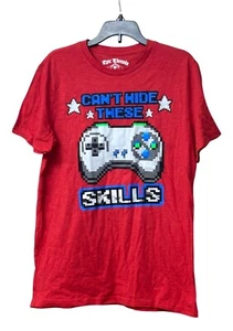 Epic Threads Boy’s Red "Cant Hide These Skills" Graphic Gaming T-Shirt, Sz. L - Picture 1 of 7