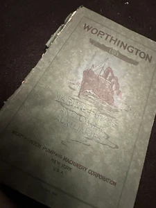 Antique 1920 Worthington Marine Pumps and Auxiliaries Catalog - Numerous Illust. - Picture 1 of 11
