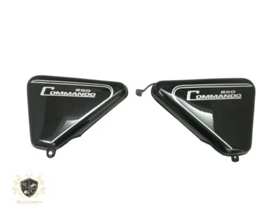 Fit For Norton Commando Roadster Black Painted 850 Side Panel - Image 1 of 3