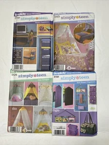 Simplicity Teen Home Decorating Sewing Patterns Lot of 4 Uncut - Picture 1 of 9