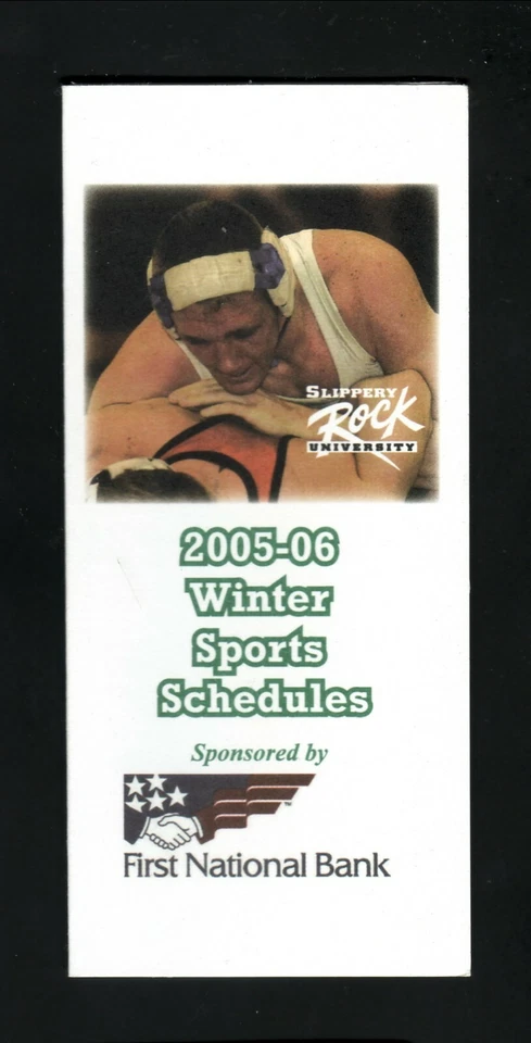 Slippery Rock--Horario de lucha libre/deportes de invierno 2005-06--First National Bank Foto 1 de 1