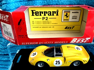 Best Model 9081 Ferrari 365 P2 '66 Daytona Bianchi Langlois 1:43 Die Cast Car - Image 1 of 4