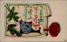 Postcard: Christmas Greeting circa 1919