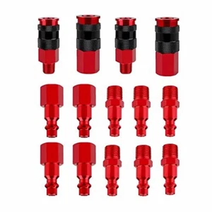 14pcs No Rust Air Hose Fittings Kits Quick Connect Air Compressor Accessories - Picture 1 of 16