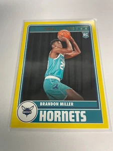 Brandon Miller 2023-24 Panini NBA Hoops - Hoops Tribute Yellow #284 (RC) - Picture 1 of 6