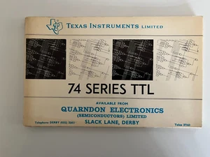 TEXAS INSTRUMENTS 74 SERIES TTL GUIDE RARE 1970'S - Picture 1 of 1