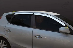 SAFE Chrome weather shields 4p for Oct/2007 ~ April/2012 Hyundai i30 Hatch - Imagen 1 de 5