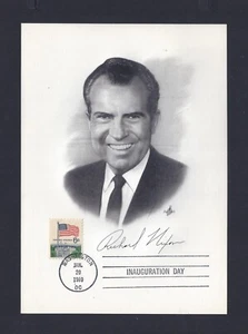 StampTLC US 1338 President Nixon Inauguration Portrait China OSHA EPA FDC 1969 - Picture 1 of 1